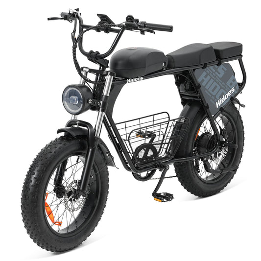 Hidoes B9 Dual Battery Electric Bike with Basket for Long Range City Commuting