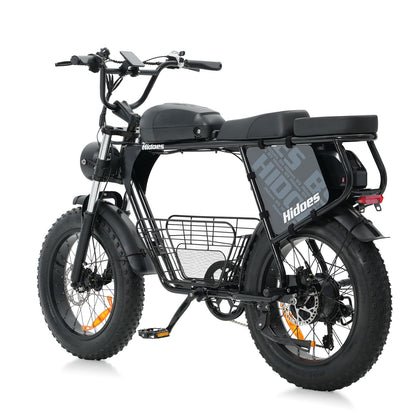 Hidoes B9 Dual Battery Electric Bike with Basket for Long Range City Commuting