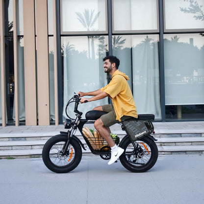 Hidoes B9 Dual Battery Electric Bike with Basket for Long Range City Commuting
