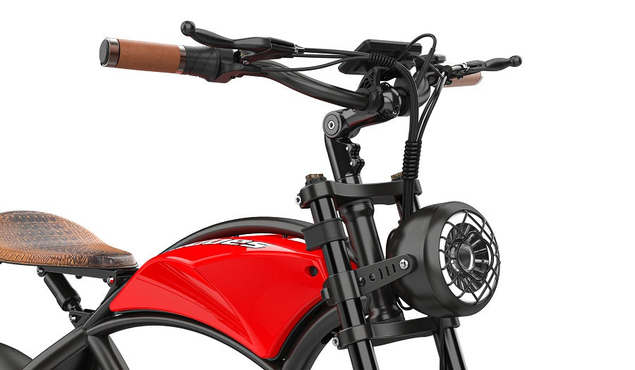 Hidoes B10 electric bike with large off road headlight