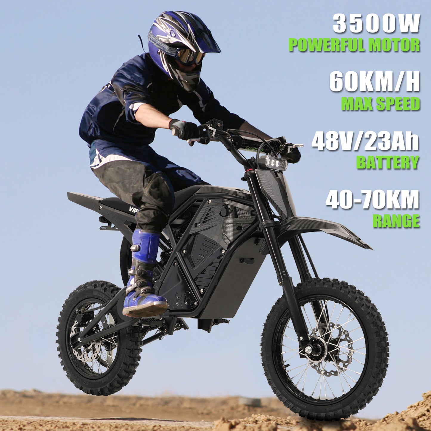 VIPCOO H3 Elektrisches Dirtbike - 60 km/h