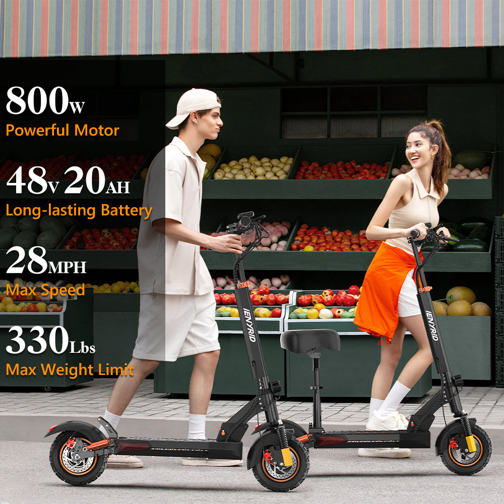 iENYRID M4 Pro S+ Max 800W Electric Scooter, 48V 20Ah Battery, 45km/h Speed, Long Range 60km, Max Load 150kg